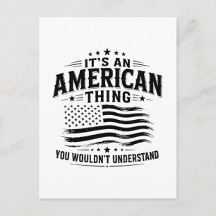 Es ist eine amerikanische Sache USA patriotischer Postkarte