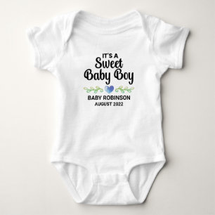Es ist eine Ankündigung von Sweet Baby Boy Gender Strampler