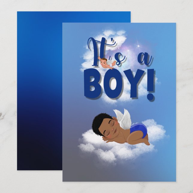 Es ist eine Baby-Announcement-Karte Ankündigung (Vorne/Hinten)
