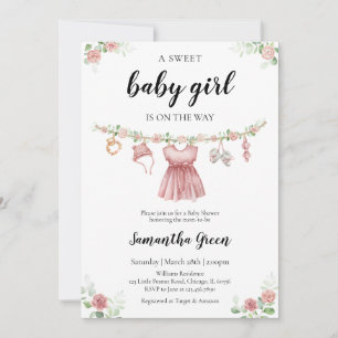 Es ist eine Baby-Baby-Kleidungsdusche Einladung