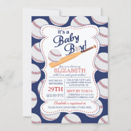 Es ist eine Baby Boy Baseball Baby-Dusche Einladung