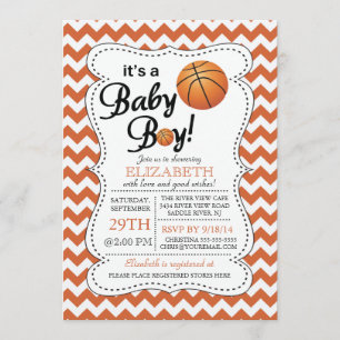 Es ist eine Baby Boy Basketball Baby Dusche Einladung