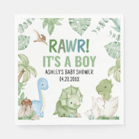 Es ist eine Baby-Dinosaurier-Kinderdusche