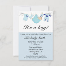 Es ist eine Baby-Dusche-Einladung