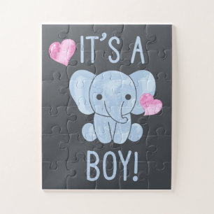Es ist eine Baby Gender Ankündigung Baby Dusche