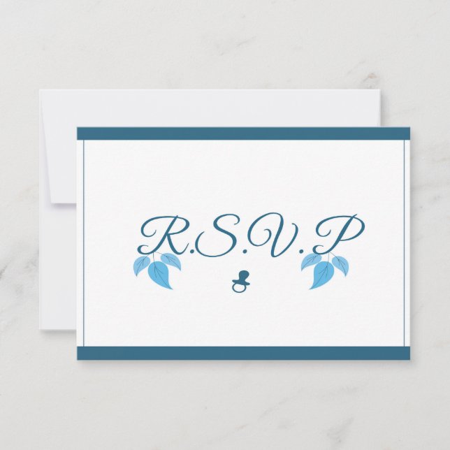 Es ist eine Baby-Shower-RSVP-Karte RSVP Karte (Vorderseite)