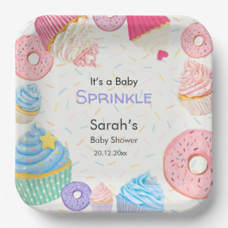 Es ist eine Baby Sprinkle Casual Baby Shower Pappteller