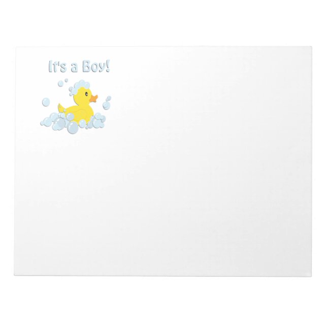 Es ist eine Babyblase-Dusche Notizblock (Vorderseite)