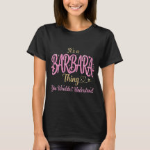 Es ist eine Barbara-Sache Rosa Gold Frauen Geschen