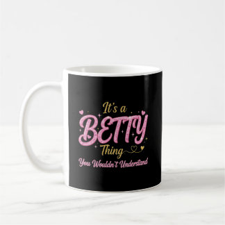 Es ist eine Betty-Sache Rosa Gold Frauen Geschenk Kaffeetasse