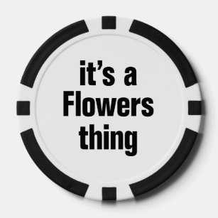 Es ist eine Blume Pokerchips