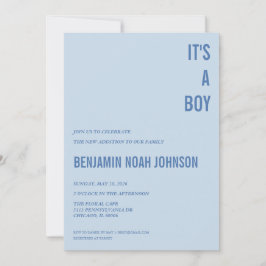 Es ist eine BOY Baby Shower Einladung