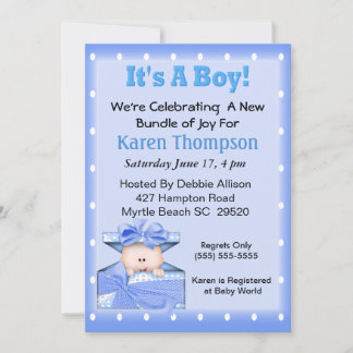 Es ist eine Boy Baby Shower Einladung
