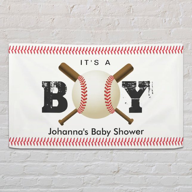 Es ist eine Boy Baseball Stitching Sports Baby Dus Banner (Von Creator hochgeladen)