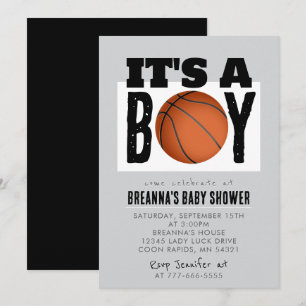 Es ist eine Boy Basketball Baby Shower Party Einla Einladung