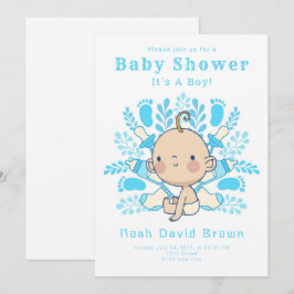 Es ist eine Boy Blue Baby Dusche Einladung