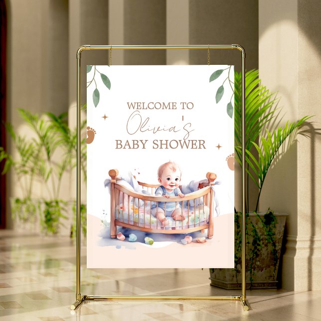 Es ist eine Boy-Boho-Bassinet-Babydusche Poster (Von Creator hochgeladen)