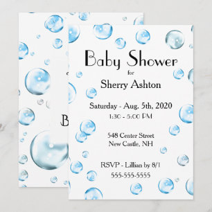 Es ist eine Boy Bubble Baby Shower Einladung