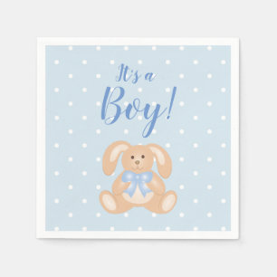 Es ist eine Boy Bunny Rabbit Pastel Blue Baby Dusc Serviette