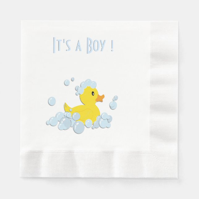 Es ist eine Boy Duck Serviette (Vorderseite)