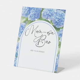 Es ist eine Boy Hydrangea Mama-Osa Bar Baby Dusche Sockelschild