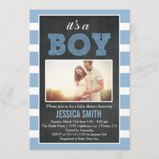Es ist eine Boy Picture Baby Shower Einladung