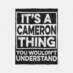 Es ist eine Cameron-Sache, die du nicht verstehen Fleecedecke