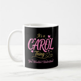 Es ist eine Carol-Sache Rosa Gold Frauen Geschenk Kaffeetasse