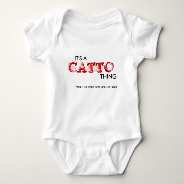 Es ist eine Catto-Sache... Säugling Baby Strampler (Vorderseite)