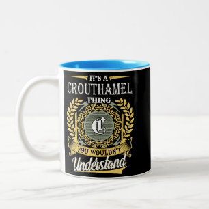 Es ist eine Crouthamel-Sache, die du nicht versteh Zweifarbige Tasse