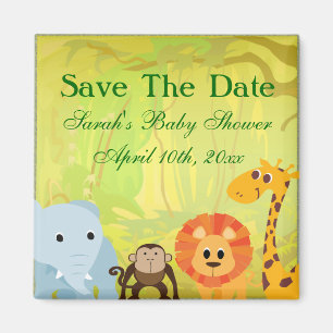 Es ist eine Dschungel-Babyparty Magnet