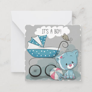 Es ist eine Einladung für Junge/Baby-Dusche