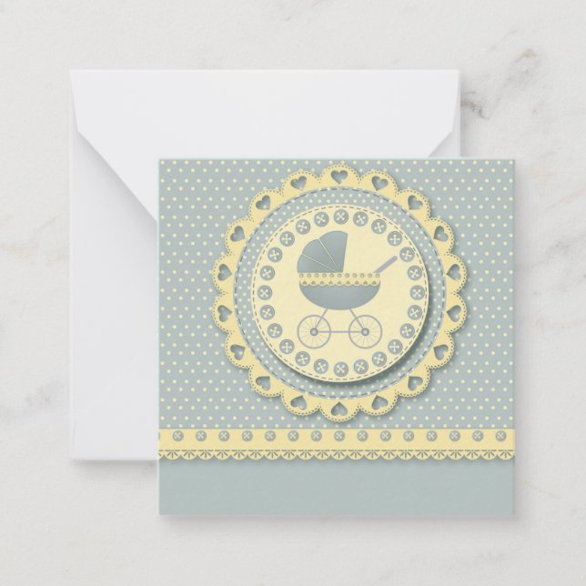 Es ist eine Einladung für Junge/Baby-Dusche (Vorderseite)