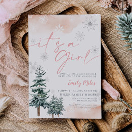 Es ist eine Einladung für Mädchen, Winterbaby-Dusc