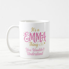 Es ist eine Emma-Sache Rosa Gold Frauen Geschenk Kaffeetasse