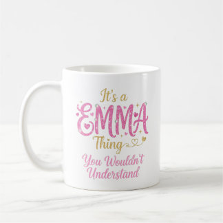 Es ist eine Emma-Sache Rosa Gold Frauen Geschenk Kaffeetasse