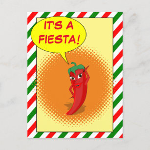 Es ist eine Fiesta Postkarte