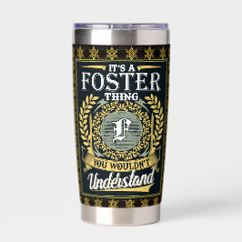 Es ist eine Foster-Sache, die man nicht verstehen Thermobecher