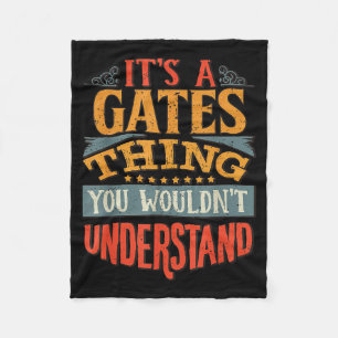 Es ist eine Gates-Sache, die du nicht verstehen wü Fleecedecke