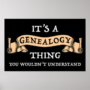 Es ist eine Genealogie - Sie würden es nicht verst Poster
