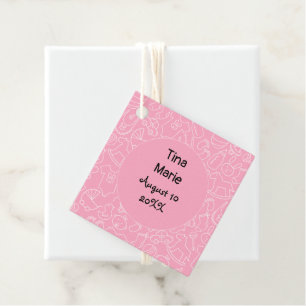 Es ist eine Girl Pink Baby Dusche Geschenkanhänger