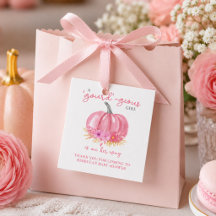 Es ist eine Girl Pink Pumpkin Baby Dusche