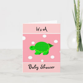 Es ist eine grüne Schildkrötendusche Einladung