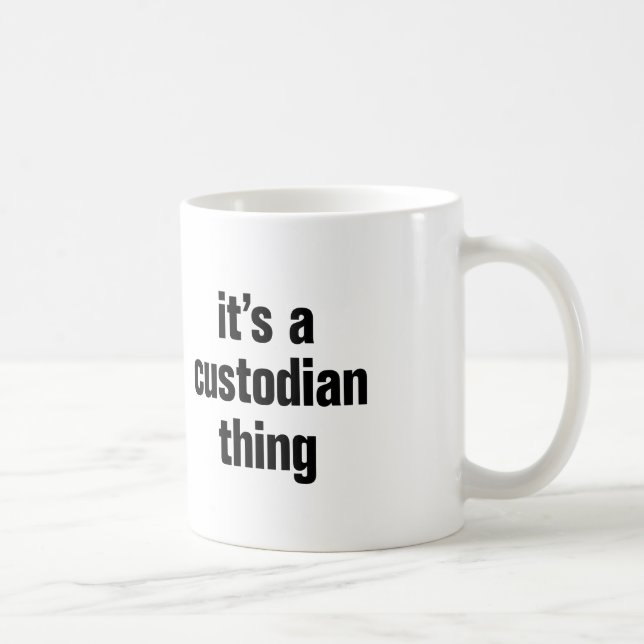 Es ist eine Hüterin Kaffeetasse (Rechts)