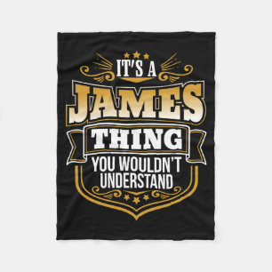 Es ist eine James-Sache, die Männer nicht verstehe Fleecedecke