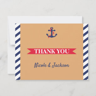 Es ist eine Junge Dankeskarte