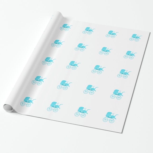 Es ist eine Jungen-Babyparty-neue Geschenkpapier (Ungerollt)