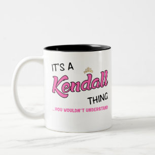 Es ist eine Kendall-Sache, die man nicht verstehen Zweifarbige Tasse