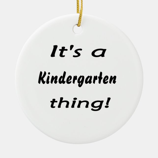 Es ist eine Kindergartensache! Keramikornament (Vorne)
