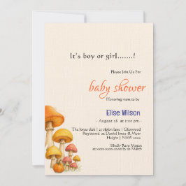 Es ist eine kleine, märchenhafte Babydusche Einladung